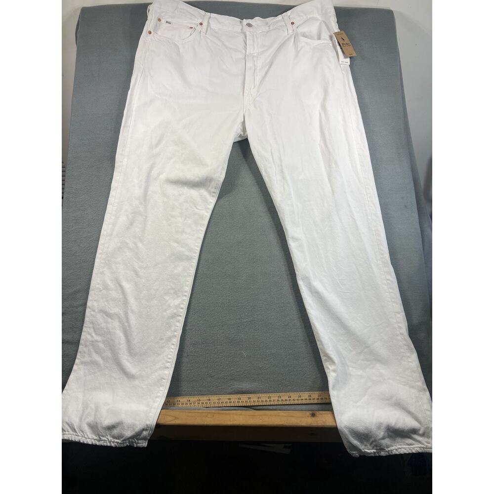 NEW Polo Ralph Lauren White Varick Slim Straight Jeans Men's size 44T/36 - Picture 2 of 11